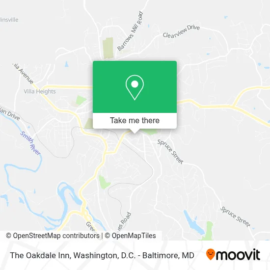 The Oakdale Inn map