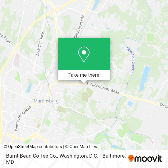 Burnt Bean Coffee Co. map