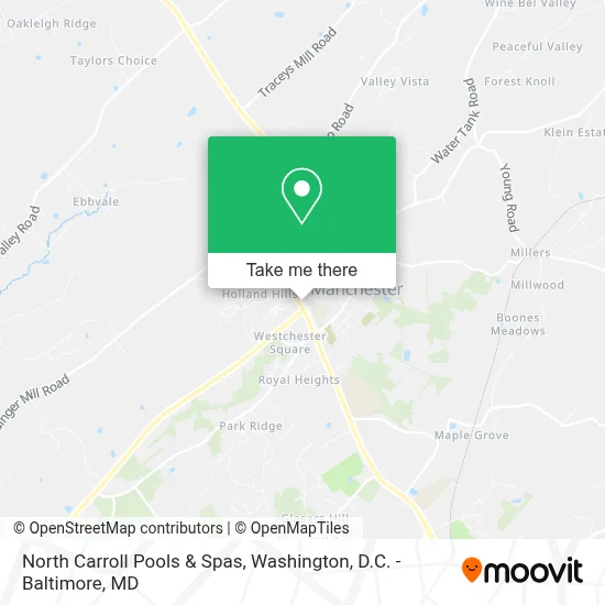 North Carroll Pools & Spas map