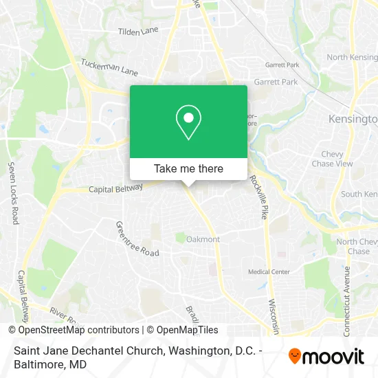 Saint Jane Dechantel Church map