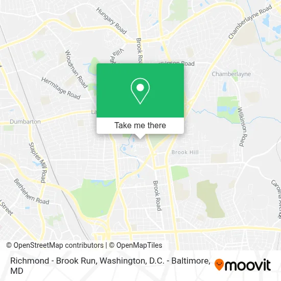Richmond - Brook Run map