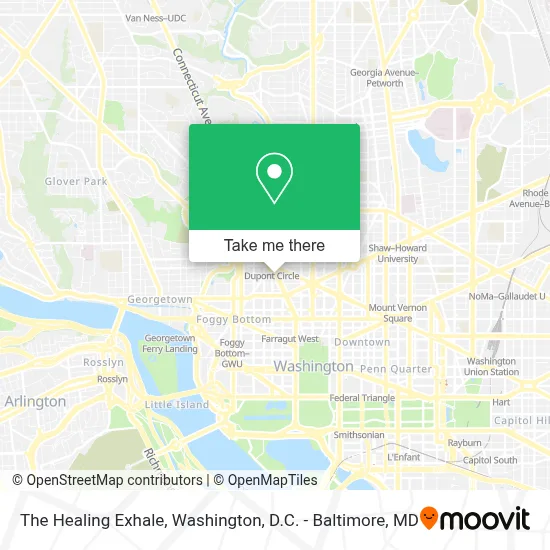 The Healing Exhale map