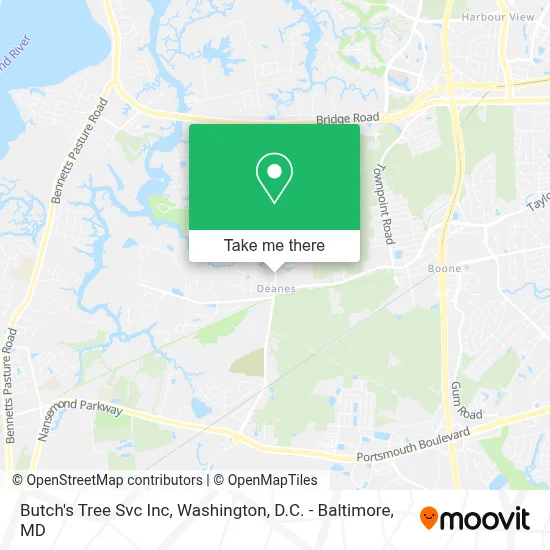 Butch's Tree Svc Inc map