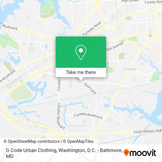 G Code Urban Clothing map