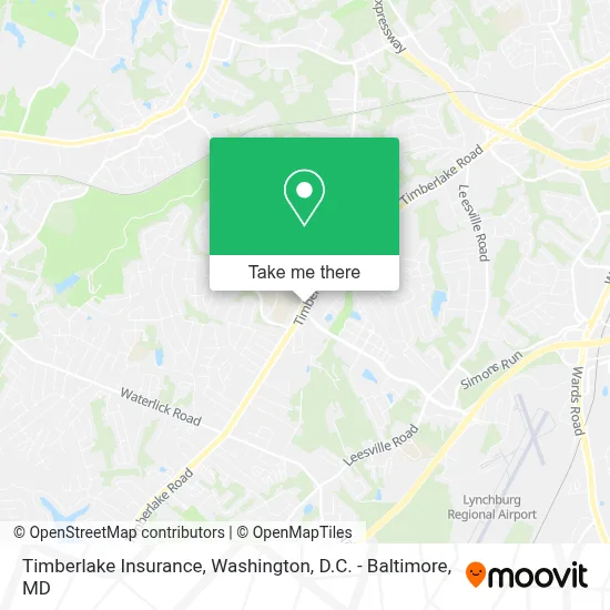 Timberlake Insurance map