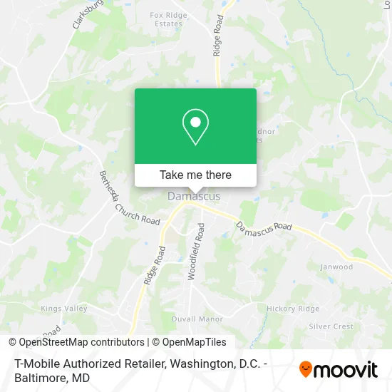 T-Mobile Authorized Retailer map