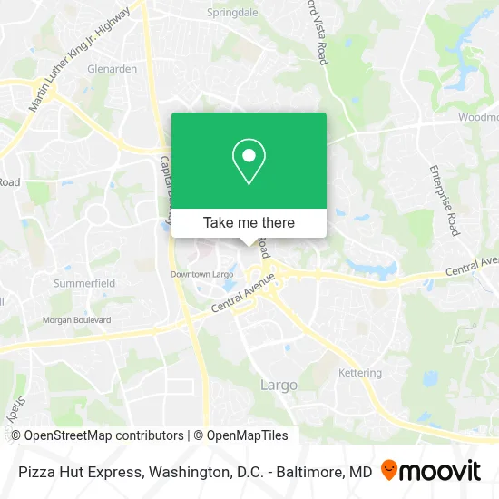 Pizza Hut Express map