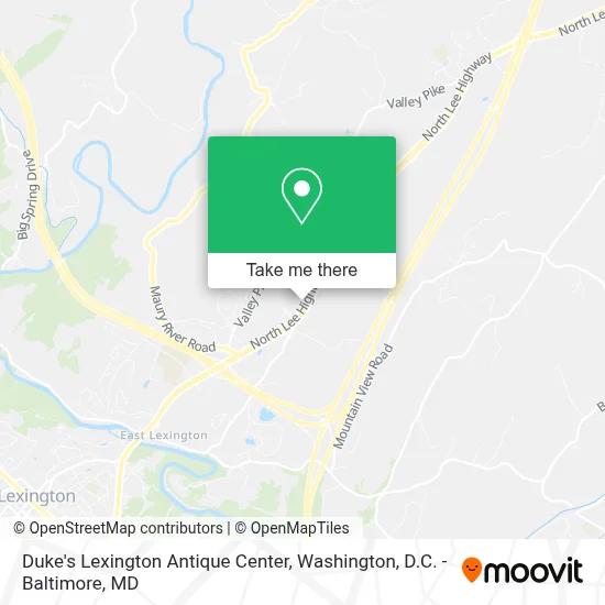 Duke's Lexington Antique Center map