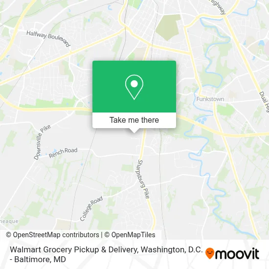 Walmart Grocery Pickup & Delivery map