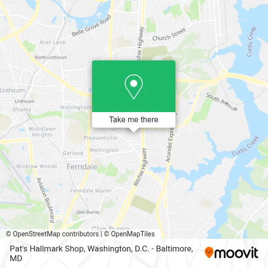 Pat's Hallmark Shop map