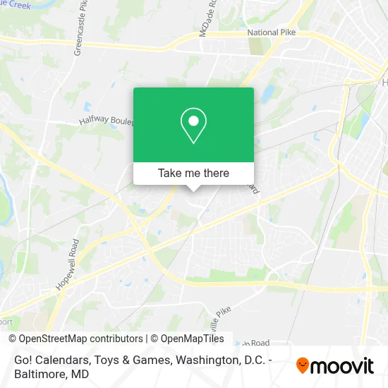 Go! Calendars, Toys & Games map