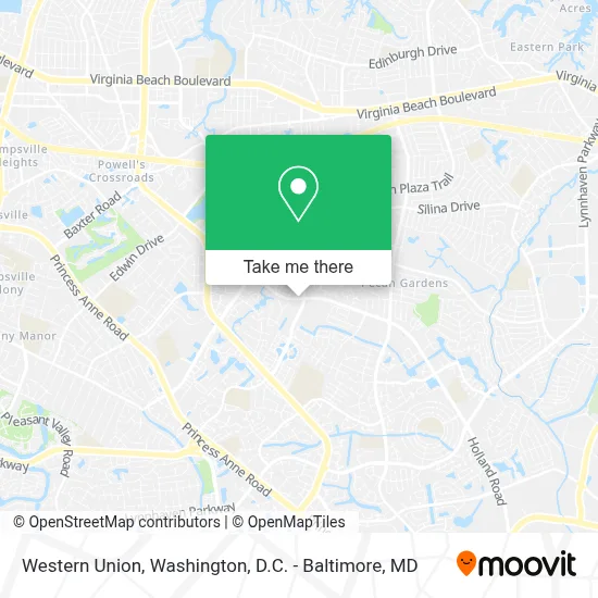 Western Union map
