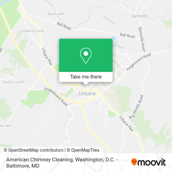 American Chimney Cleaning map
