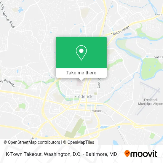 K-Town Takeout map