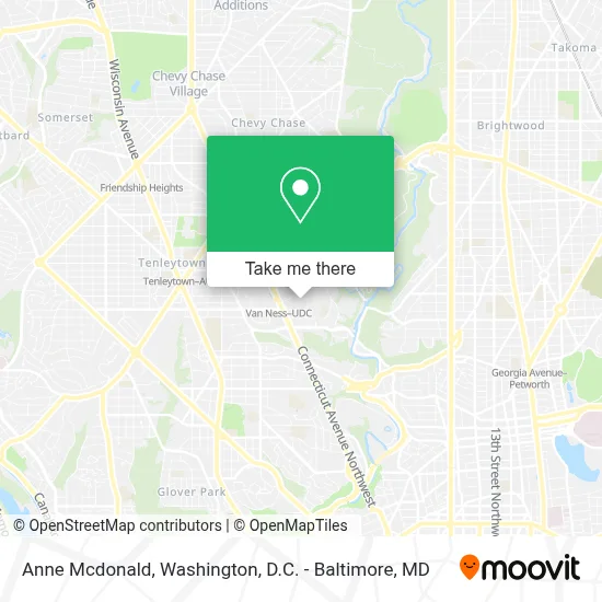 Anne Mcdonald map