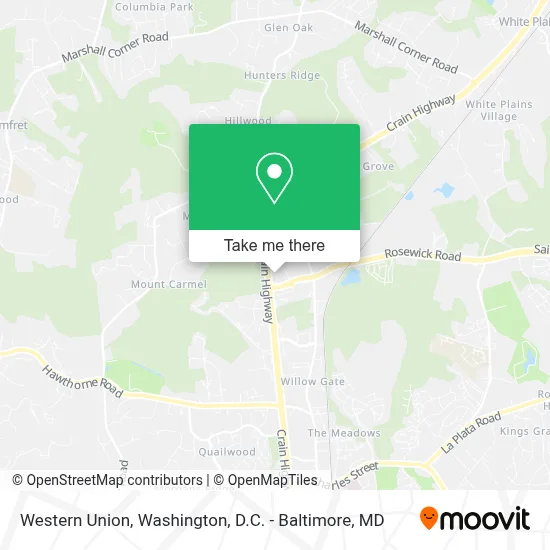 Western Union map