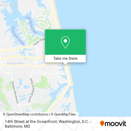 14th Street at the Oceanfront map