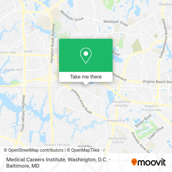 Medical Careers Institute map
