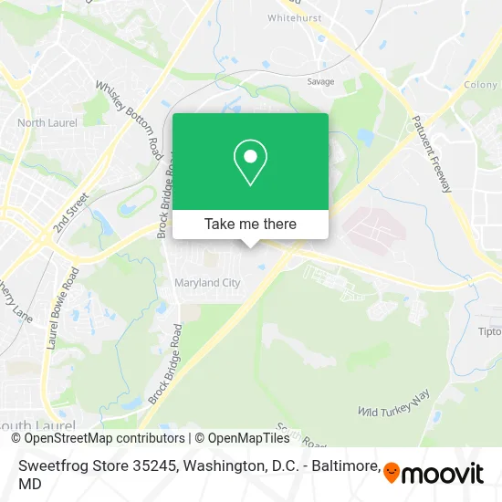 Sweetfrog Store 35245 map