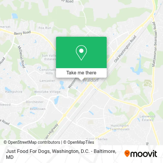 Just Food For Dogs map