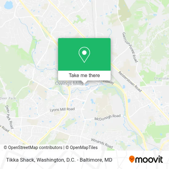 Tikka Shack map
