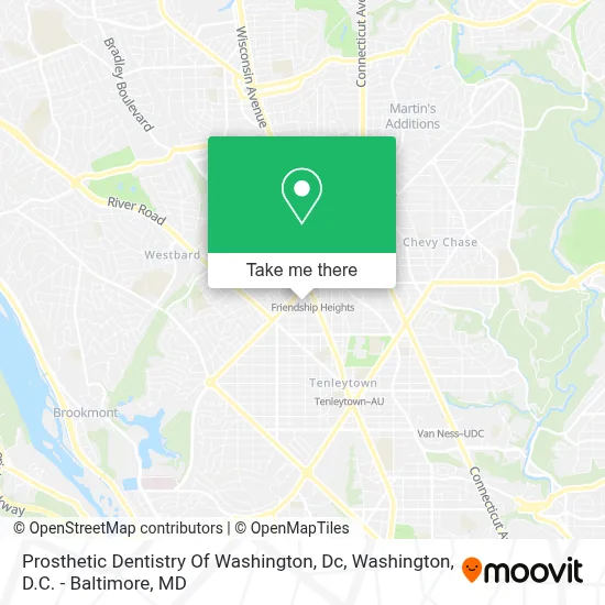 Prosthetic Dentistry Of Washington, Dc map