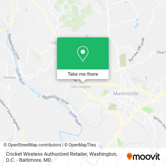 Cricket Wireless Authorized Retailer map