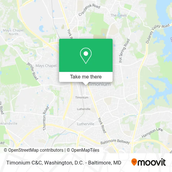 Timonium C&C map