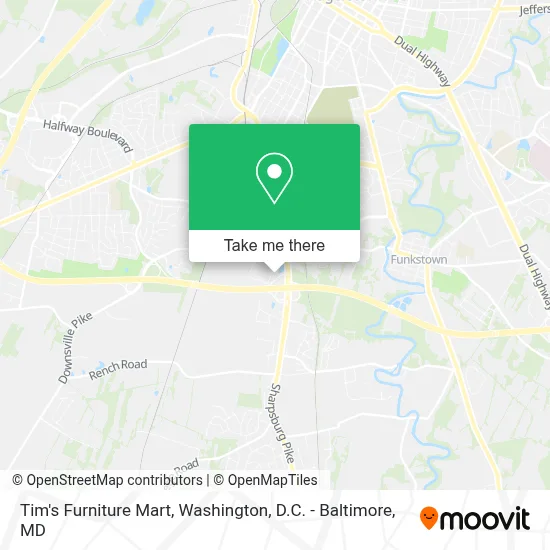 Tim's Furniture Mart map