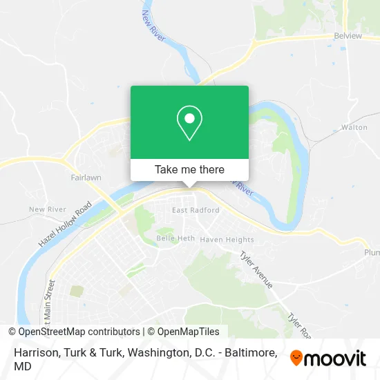 Harrison, Turk & Turk map