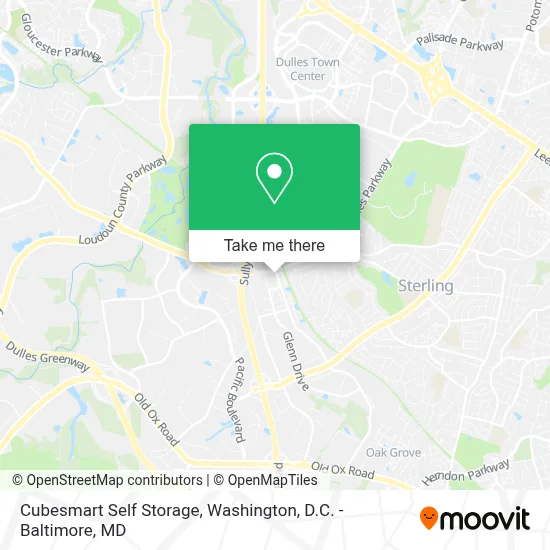 Cubesmart Self Storage map
