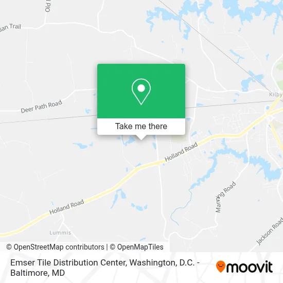 Emser Tile Distribution Center map