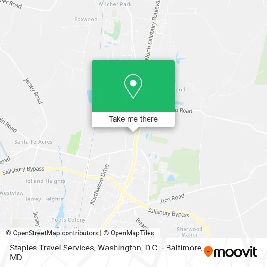 Staples Travel Services map