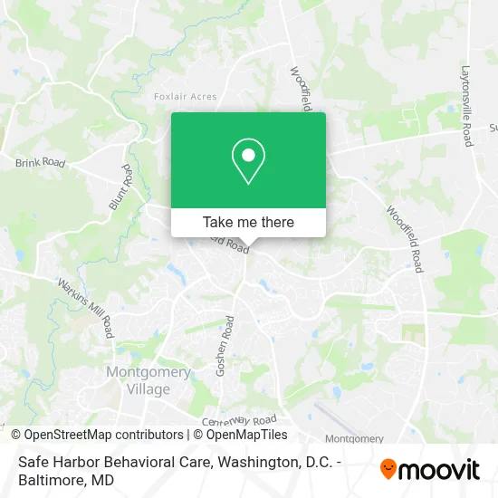 Safe Harbor Behavioral Care map