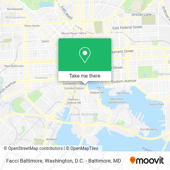 Facci Baltimore map