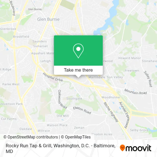 Rocky Run Tap & Grill map