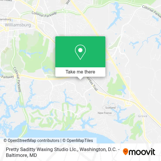 Pretty Saditty Waxing Studio Llc. map