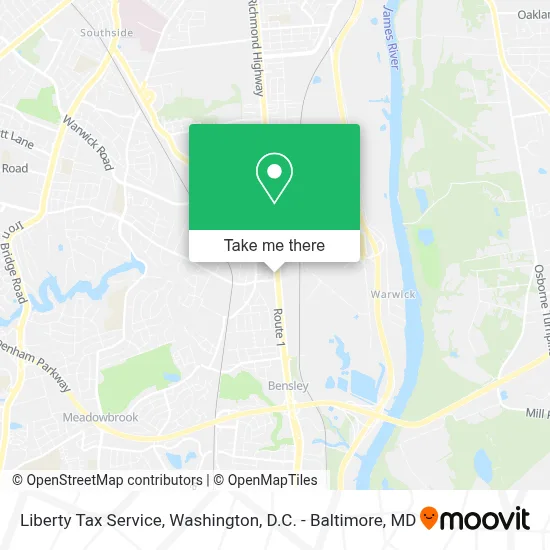 Liberty Tax Service map