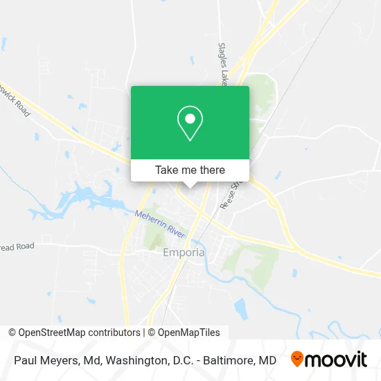 Paul Meyers, Md map
