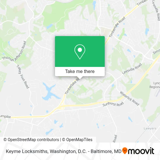 Keyme Locksmiths map