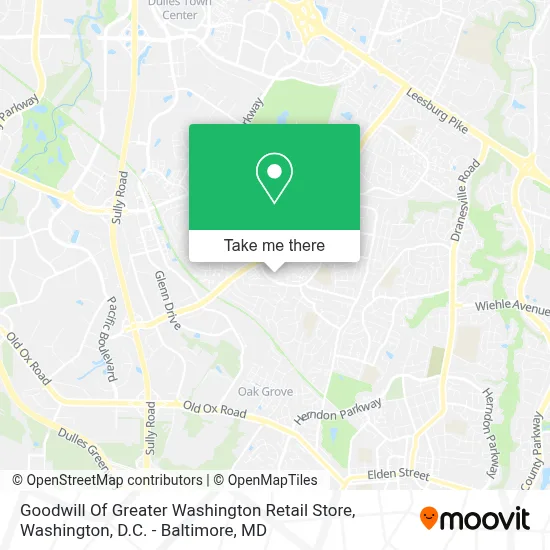 Goodwill Of Greater Washington Retail Store map