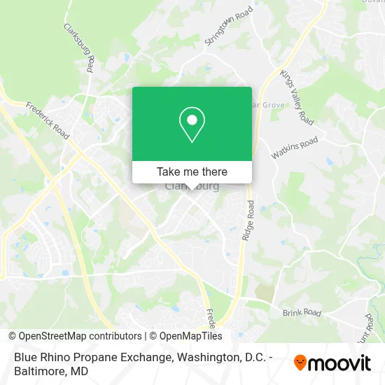 Blue Rhino Propane Exchange map