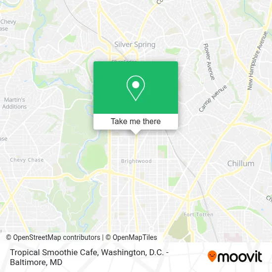 Tropical Smoothie Cafe map