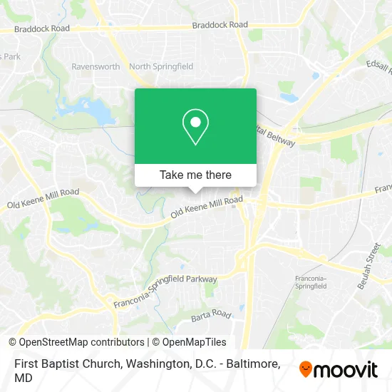 First Baptist Church map