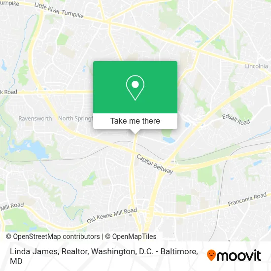 Linda James, Realtor map
