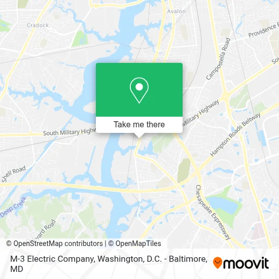 M-3 Electric Company map