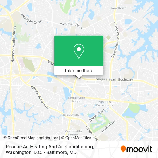 Rescue Air Heating And Air Conditioning map