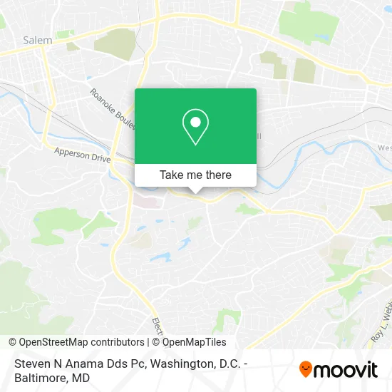 Steven N Anama Dds Pc map
