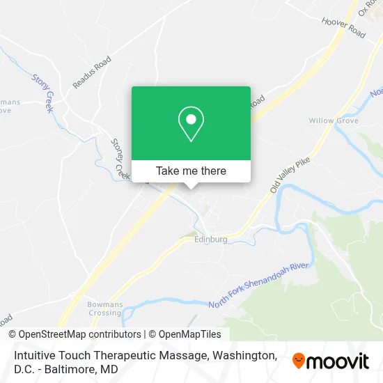 Intuitive Touch Therapeutic Massage map