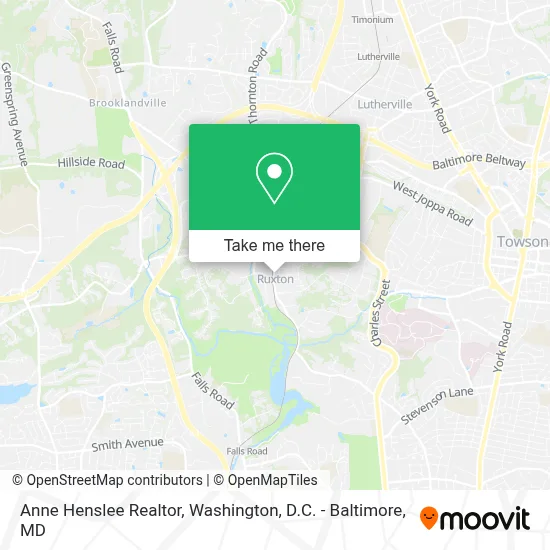 Anne Henslee Realtor map